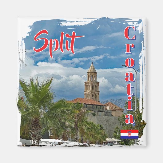 Stadt Split in Kroatien, Reise Magnet (Vorne)