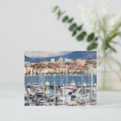 Stadt Split Marina und Altstadt in Kroatien Postkarte (Stehend Vorderseite)