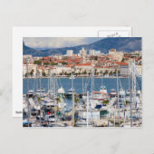 Stadt Split Marina und Altstadt in Kroatien Postkarte (Vorne/Hinten)