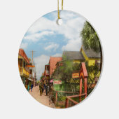 Stadt - St Augustine Florida - Gemütliches Gasthau Keramik Ornament (Links)