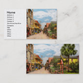 Stadt - St Augustine Florida - Gemütliches Gasthau Visitenkarte (Vorne/Hinten)