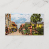 Stadt - St Augustine Florida - Gemütliches Gasthau Visitenkarte (Rückseite)
