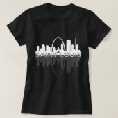 Stadt St. Louis Missouri Skyline Art Gateway Arch T-Shirt (Design vorne)