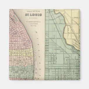 Stadt St. Louis, Missouri Stadt Chicago Magnet