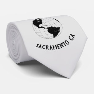 Stadt Staat PLZ Globus Weltkarte Krawatte