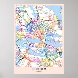 Stadt Stockholm Schweden Poster