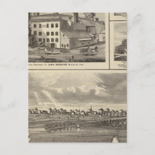 Stadt Storm Lake Brauerei, Muscatine Bldg Postkarte