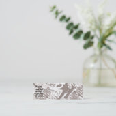 Stadt-Straße - dünn Mini Visitenkarte (Stehend Vorderseite)