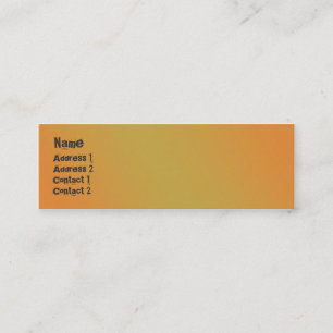 Stadt-Straße - dünn Mini Visitenkarte