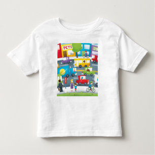 Stadt-Straße Kleinkind T-shirt