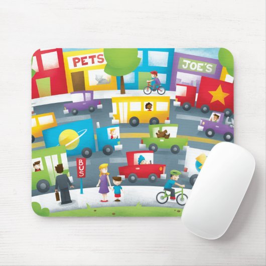 Stadt-Straße Mousepad (Mit Mouse)