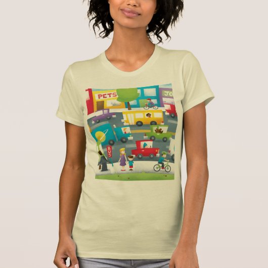Stadt-Straße T-Shirt (Vorderseite)