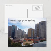 Stadt Sydney Postkarte (Vorne/Hinten)