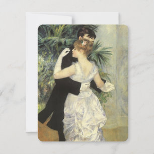 Stadt-Tanz von Pierre Renoir Vintage-Hochzeit Save The Date