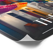 Stadt Thessaloniki, griechischer Bezirk Ladadika Poster (Ecke)