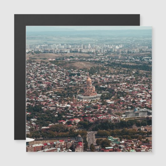 Stadt Tiflis Magnetkarte (Vorne/Hinten)