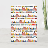 Stadt Transport Fahrzeuge Lastwagen Autos Kinder