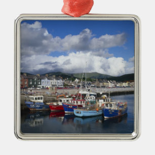 Stadt und Hafen, Dingle, County Kerry, Ornament Aus Metall