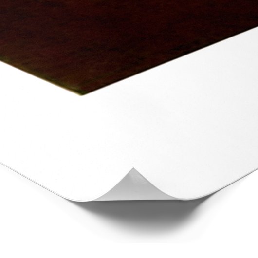 Stadt und Kirche. Pyrenäen Poster (Ecke)