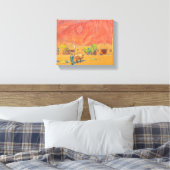 Stadt und Klippen von Maynard Dixon Leinwanddruck (Insitu (Schlafzimmer))