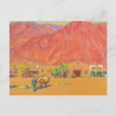 Stadt und Klippen von Maynard Dixon Postkarte (Vorderseite)