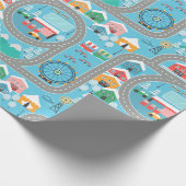 Stadt und Straße Geschenkpapier (Ecke)