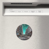 Stadt verlassen | Postapokalyptische Dystopie Magnet (In Situ (Geschirrspüler))