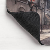 Stadt verlassen | Postapokalyptische Dystopie Mousepad (Ecke)