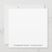 Stadt verlassen | Postapokalyptische dystopische W (Rückseite)