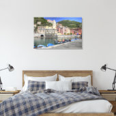Stadt Vernazza, Cinque Terre, Ligurien Leinwanddruck (Insitu (Schlafzimmer))