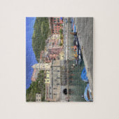 Stadt Vernazza, Cinque Terre, Ligurien Puzzle (Vertikal)
