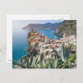 Stadt Vernazza im Cinque Terre Postkarte (Vorne/Hinten)