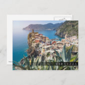 Stadt Vernazza im Cinque Terre Postkarte (Vorne/Hinten)