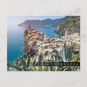 Stadt Vernazza im Cinque Terre Postkarte
