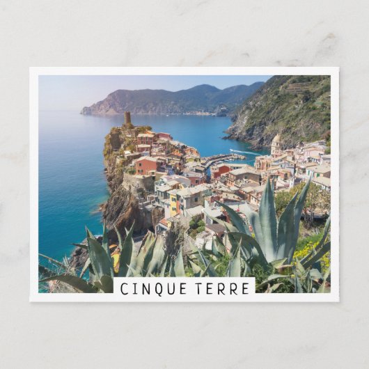 Stadt Vernazza im Cinque Terre Postkarte (Vorderseite)