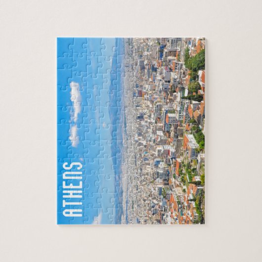 Stadt von Athen, Griechenland Puzzle (Vertikal)