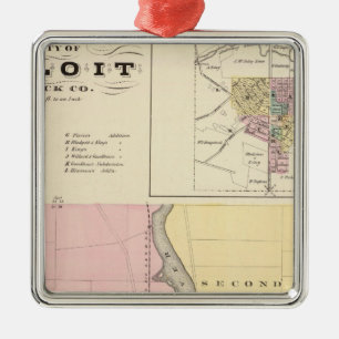 Stadt von Beloit, Felsen Co und von Shullsburg Ornament Aus Metall
