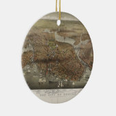 Stadt von Boston Massachusetts 1873 Keramik Ornament (Rechts)