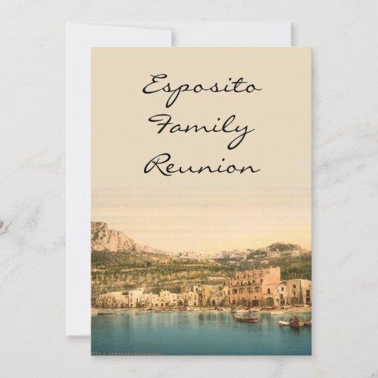 Stadt von Capri, Insel von Capri, Kampanien, Einladung (Vorderseite)