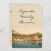 Stadt von Capri, Insel von Capri, Kampanien, Einladung (Vorne/Hinten)