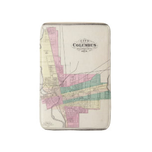 Stadt von Columbus, Franklin County, Ohio Badematte
