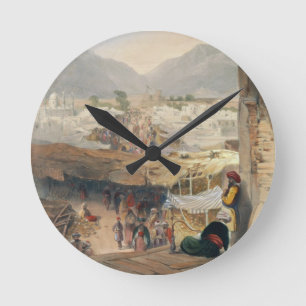Stadt von Kandahar, von seinem Hauptbasar und von Runde Wanduhr
