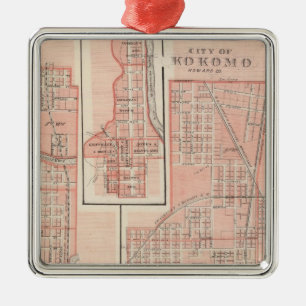 Stadt von Kokomo, Howard Co mit Marion Ornament Aus Metall