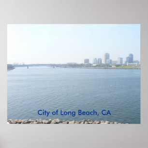 Stadt von Long Beach Poster