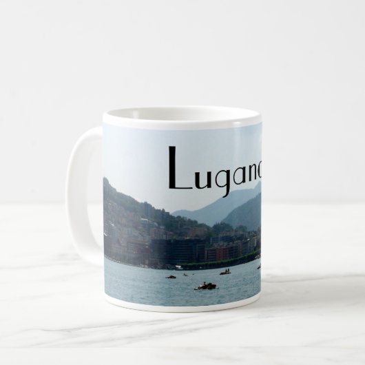 Stadt von Lugano Kaffeetasse (Vorderseite Links)