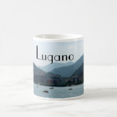 Stadt von Lugano Kaffeetasse (Mittel)