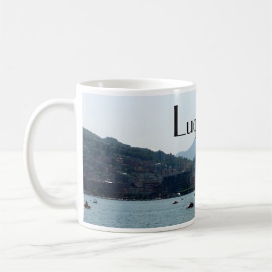 Stadt von Lugano Kaffeetasse (Links)