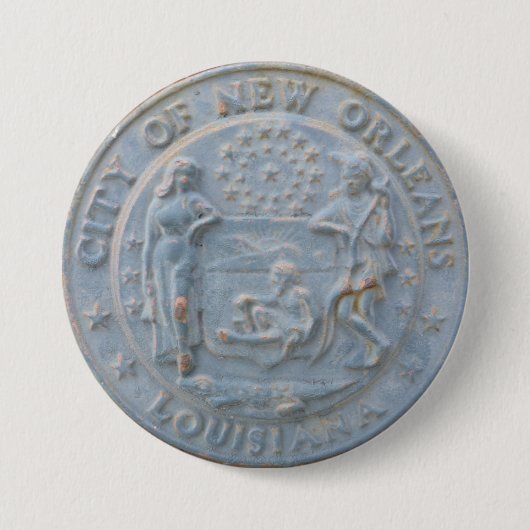 Stadt von New Orleans (runder Knopf) Button (Vorderseite)