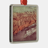 Stadt von New Orleans Silbernes Ornament (Rechts)