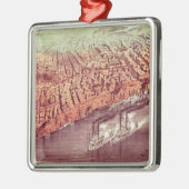 Stadt von New Orleans Silbernes Ornament (Links)